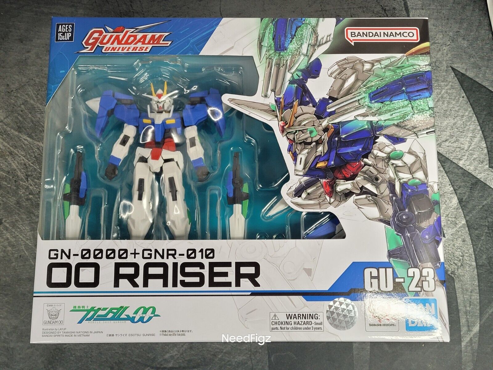 Gundam Universe GN-0000+GNR-010 00 Raiser GU-23 BANDAI Authentic - US Seller New