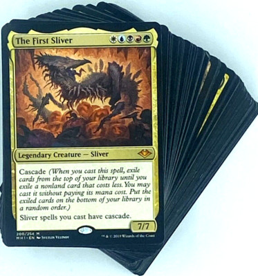 ***Custom Commander Deck*** The First Sliver - Sliver Cascade - EDH Magic Cards