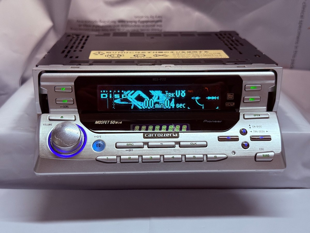 MDプレイヤー　Pioneer carozzeria MKH-P717 Pioneer FH-P717MD Carrozzeria Car Audio DSP Main Unit MD CD