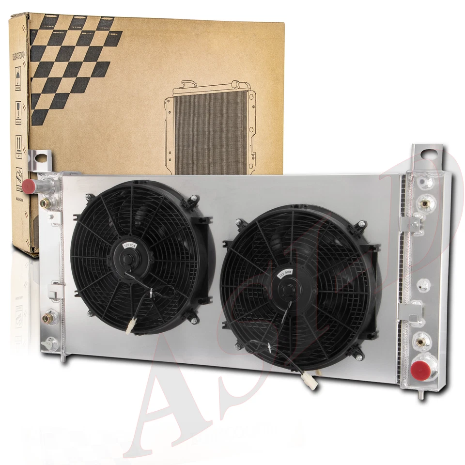 3 ROW Radiator+Shroud Fan for 1999-2014 2000 Chevrolet Silverado 1500 2500 Yukon Foto 3 de 4