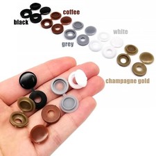 100pcs Plastic Tapping Screw Bolt Nail Decor Cap Protective Cover Hide Foldable