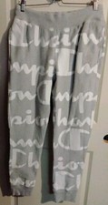 CHAMPION REVERSE WEAVE BIG SPELLOUT ALL OVER PRINT SWEATPANTS VINTAGE 90'S SZ M