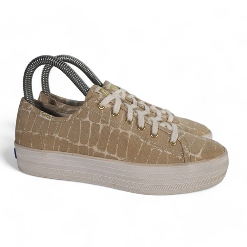 Keds Triple Kick Platform Sneakers casual ""Stampa Croc"" WF64969 Donna 5,5 - Foto 4 di 11