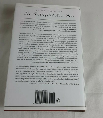 The Mockingbird Next Door: Life with Harper Lee - Hardcover - VERY GOOD - Picture 8 of 8