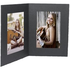 Double View Photo Folder 4x6 Vert Black 25 Pack Same Shipping Any Qty