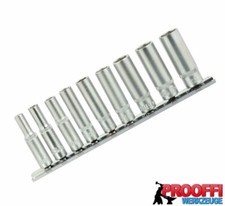 9-tlg Stecknuss Steckschlüssel Satz Lang 6-Kant 5 - 13mm Für 1/4" Ratsche G13540
