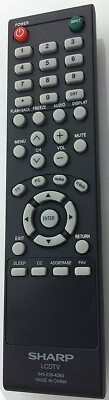 Original Sharp 845-039-40B0 Remote for LC-60E69U LC-40LE433U LC-40LE431U LC-60E6