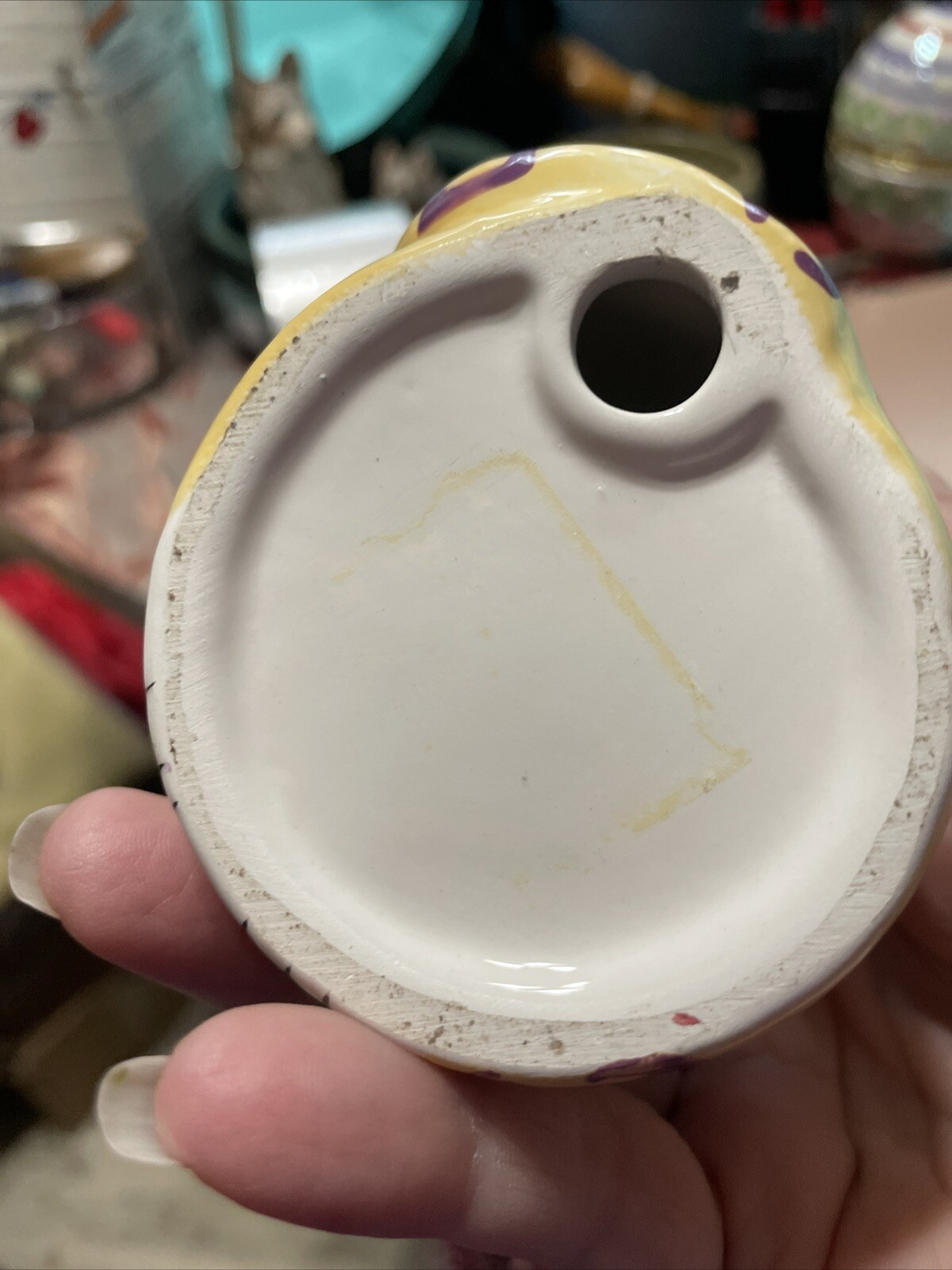 Cute Ceramic Cat Candle Holder