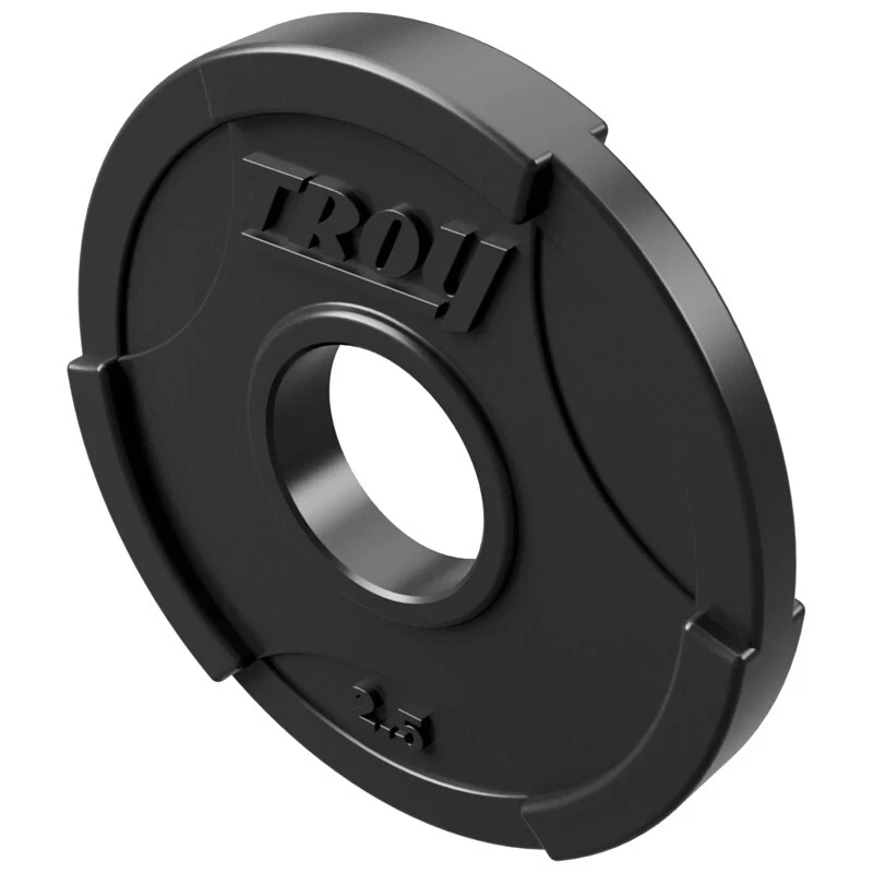 Juego de pesas Troy con cubierta de goma entrelazada agarre olímpico - Juego de 300 lb - NUEVO Foto 2 de 4