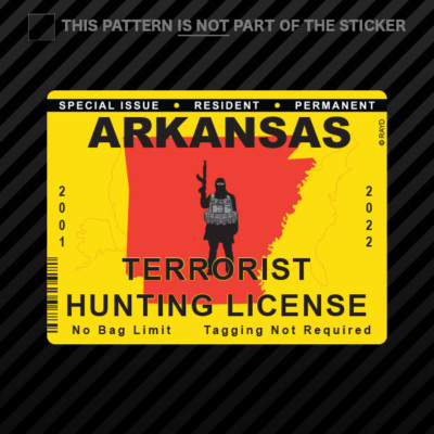 Idaho Bigfoot Hunting Permit Sticker Decal - Self Adhesive Vinyl - Weatherproof - Made In USA Sasquatch Lifetime I Want To Believe