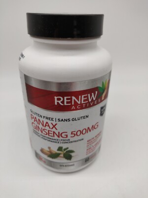Renew Actives Panax Ginseng 5000 MG Exp 08/2026 