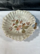 Lovely Rudolstadt Hand Painted Candy Dish Flowers 5-3/4" in Diameter