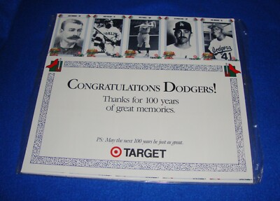 #ad #ad Target Dodgers 100 Years of Great Memories 270 Cards 1990 Sealed $10.39