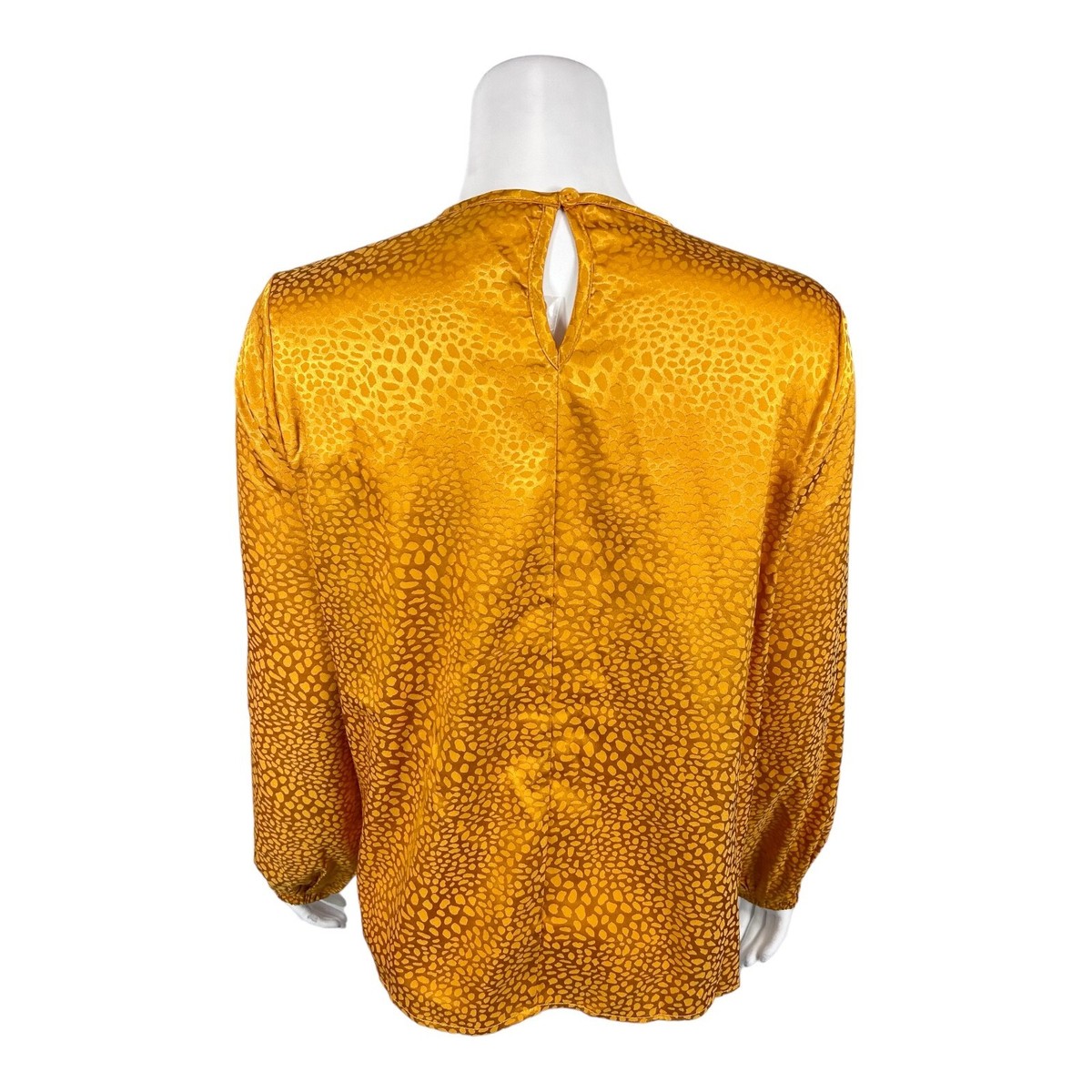 トップス Todayful Openshoulder Jacquard Blouse J Jason Wu Women's Regular Long Sleeves Jacquard Blouse Top Gold