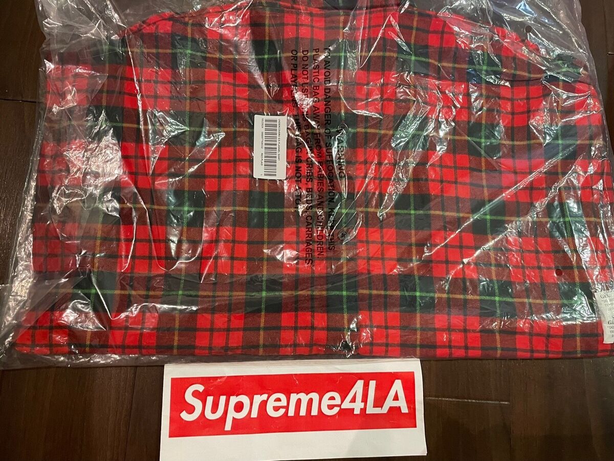 Supreme UNDERCOVER S/S Flannel Shirt Red Plaid L in Hand | eBay