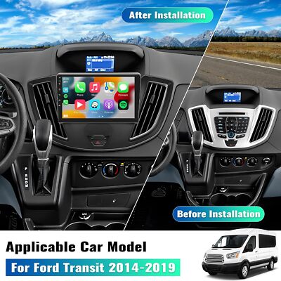 9'' FOR FORD TRANSIT CUSTOM 2013-2019 ANDROID 12.0 CAR STEREO RADIO GPS WIFI RDS