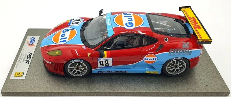 BBR 1/18 Scale Resin AB18014 - Ferrari F430 GT Spa 2007 Ice Pol #98 Gulf - Image 3 of 4