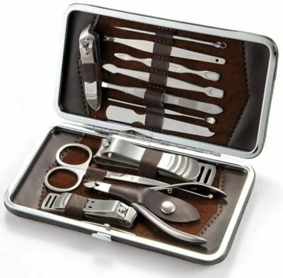 GROSSĒ Manicure Pedicure Set Finger Toe Nail Clippers Scissors Grooming Kit Men Women