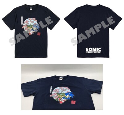 Sonic the Hedgehog T-shirt Wa Sonic Shinagawa Gotenyama Sakura