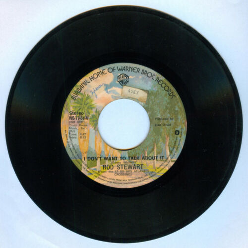 Philippines ROD STEWART I Don't Want To Talk About It 45 rpm Record - Picture 1 of 2