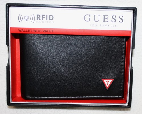 Cartera Hombre GUESS Cuero Negra $48.00 Nueva en la caja - Imagen 14 de 16