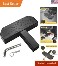 Heavy-Duty Universal Hitch Step for Pickup Trucks & SUVs - 600 lbs Capacity