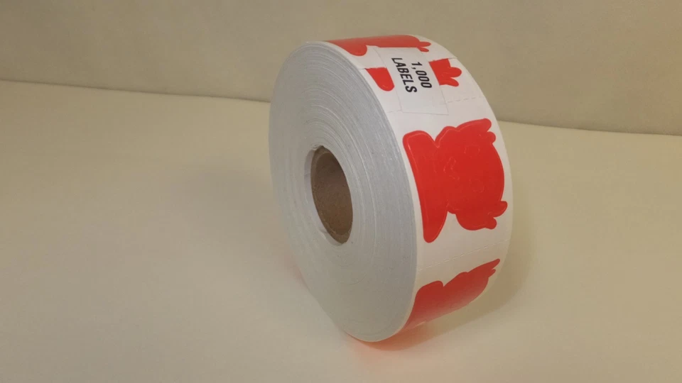 Pegatinas bronceado diablo perforadas, rollo de 1000 ~ ENVÍO GRATUITO Foto 2 de 2