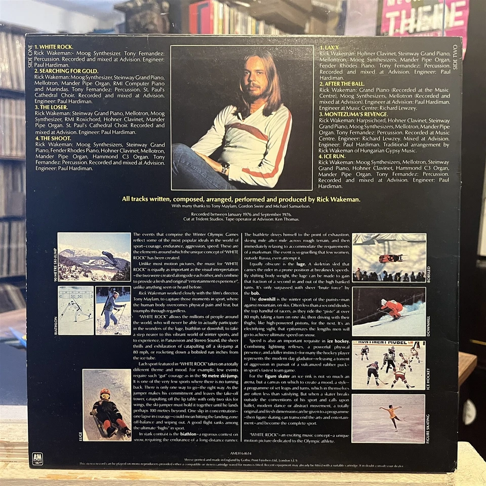 [ROCK/POP]~EXC LP~RICK WAKEMAN~White Rock OST~[1977~A&M~Issue]~UK IMPORT~ - Image 2 of 4