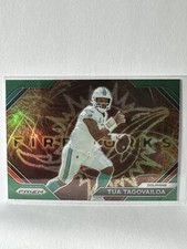 2023 Panini Prizm - Fireworks Green Prizm #F-3 Tua Tagovailoa