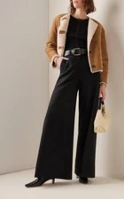 NWT Nili Lotan Beige Lamb Shearling Eleanor Coat/Jacket Size XS