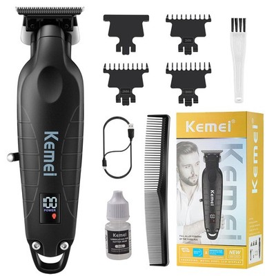 KEMEI 2293 Zero Gap Electric Hair Beard Trimmer for Men Professional Cordless