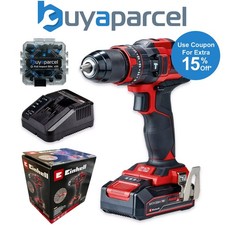 Einhell TE-CD 18/44 Cordless Combi Drill PXC 18v Metal Chuck 1 x Battery + Bits