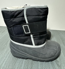 Cat and Jack Boy's Boots Winter Snow Thermolite Waterproof Black Size 9