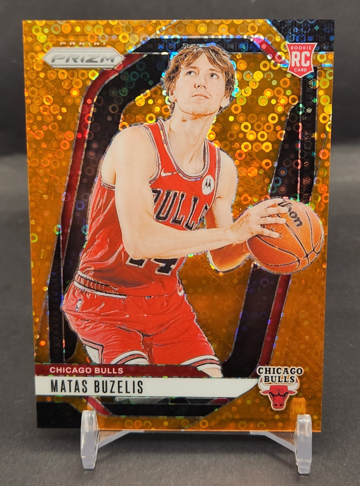 2024 Panini Prizm Matas Buzelis Rookie Orange Fast Break /125 RC #252