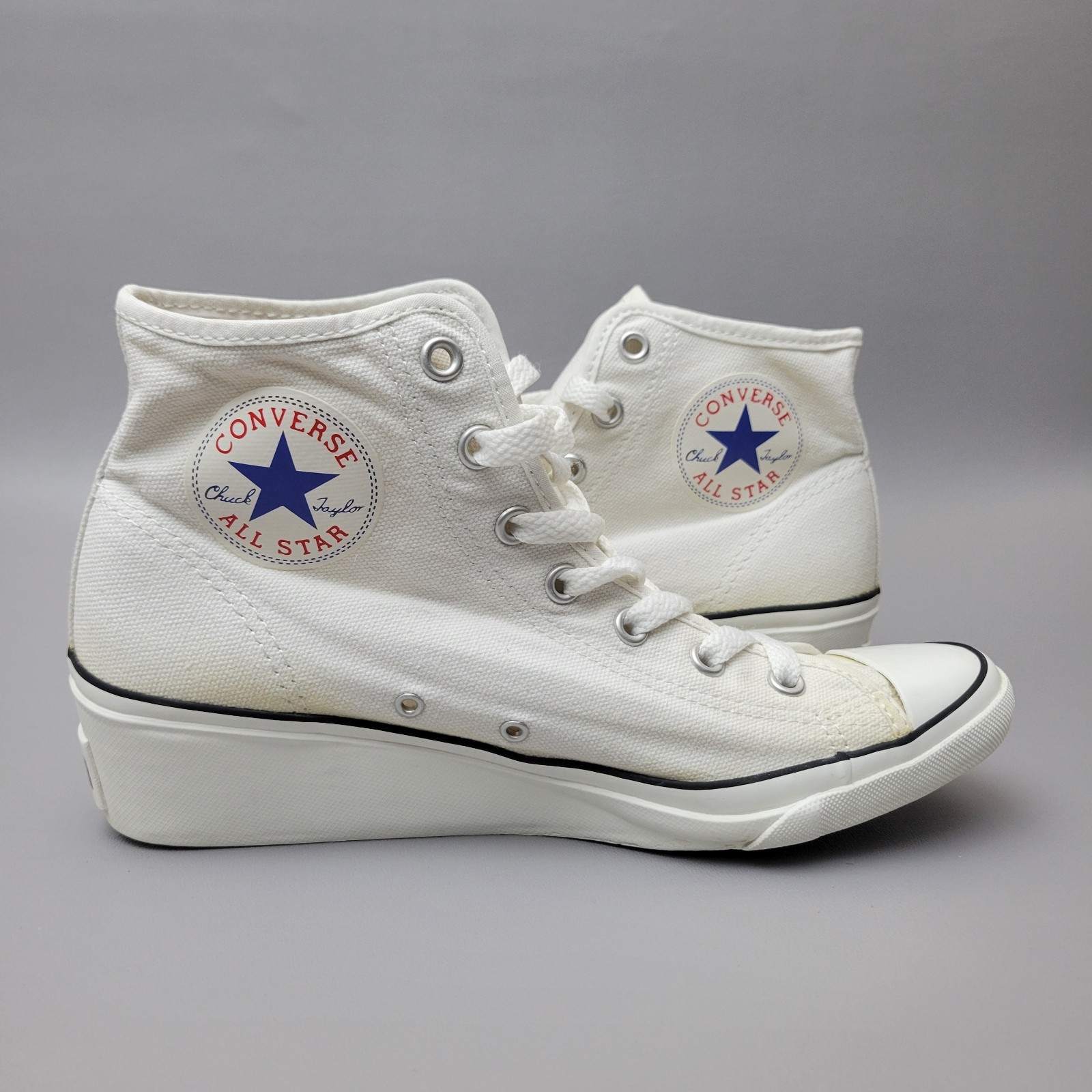 Converse Chuck Taylor All Star Hi Wedge Sneaker White Womens High Top Lace Up-image