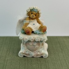 Cherished Teddies Cherished Your Spirit Angel Sitting On Petestal