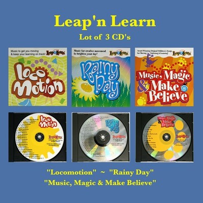Leap N Learn - Locomotion, Rainy Day and Music, Magic & Make Believe; 3xCD; NM