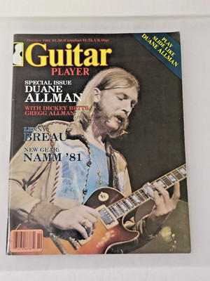 Guitar Player Magazine October 1981 Duane Allman Dickey Betts Special Issue
