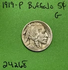 1919 Buffalo 🦬 Indian Head Nickel 5c Good