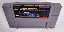 Nigel Mansell's World Championship Racing (Super Nintendo SNES, 1992) Authentic.