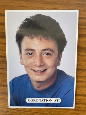Vintage KRÖNUNGSSTRASSE Postkarte. Granada Fernseher. Martin Platt - Sean Wilson 