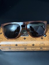 Mcm Sunglasses 65OS 216 Women Logo Hard Shell Case Brown