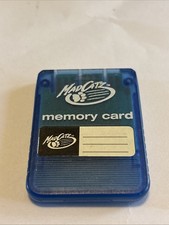 Mad Catz Memory Card For Sony Playstation Clear Blue