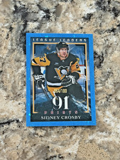 2025-26 Topps BLUE Border Sidney Crosby Penguins Hockey Sticker #604 /100