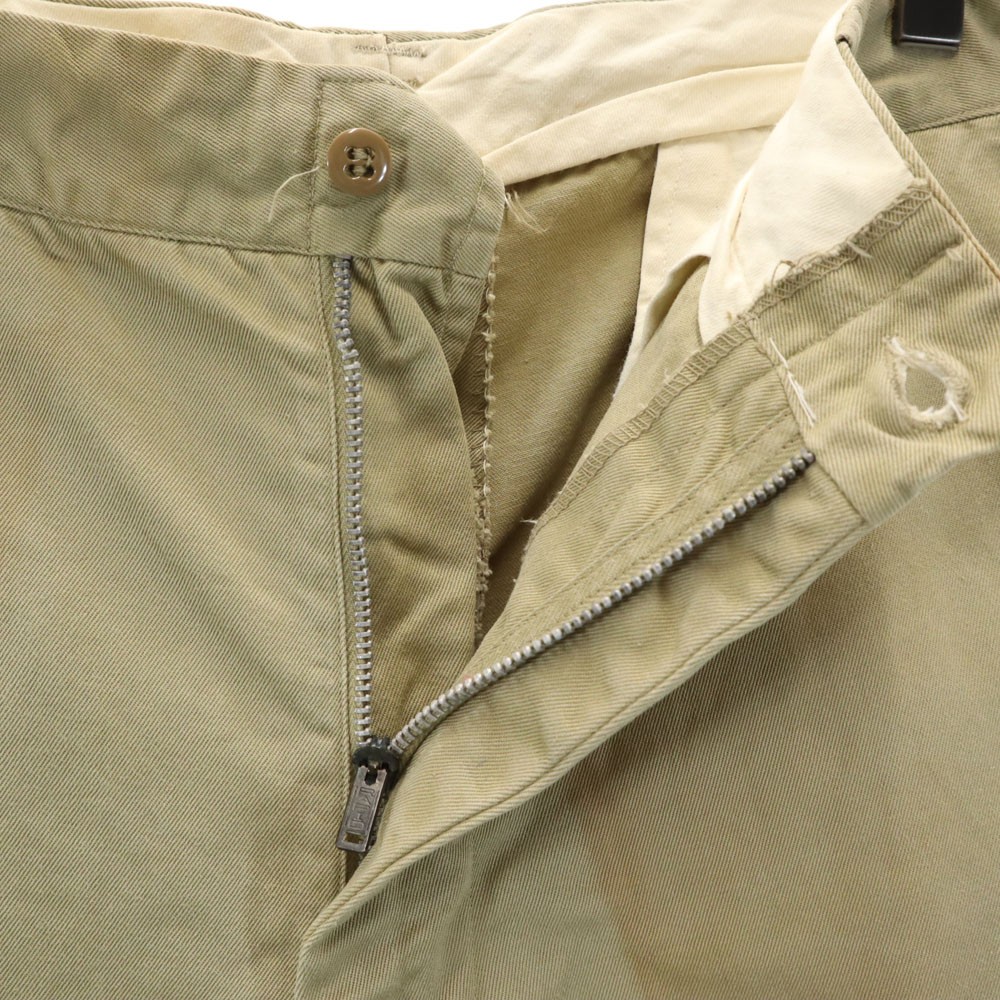 Used US ARMY 60s 70s USAF Vintage Chino pants W31 beige Military