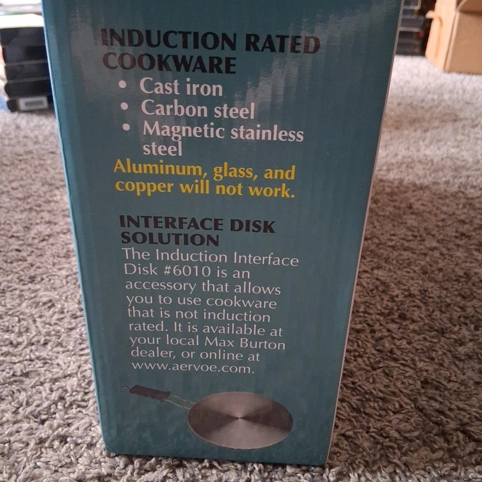 Quemador de inducción Max Burton 6450 Digital LCD 1800 vatios - negro Foto 3 de 3