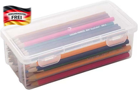 Plastikbox Mit Deckel, Kunststoff-Aufbewahrungsbox Stifte, Transparente Stiftebo