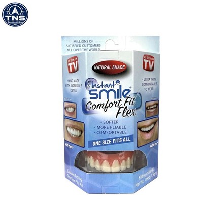 Comfort Fit Flex Natural Shade Upper Teeth Veneers Clear Smile Enhancement