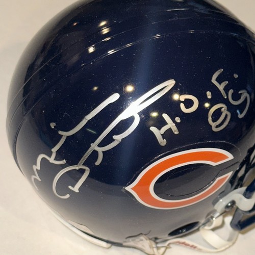 MIKE DITKA Signed Chicago BEARS Authentic Mini-helmet Beckett Auth (BAS) w/ HOF - Picture 2 of 5