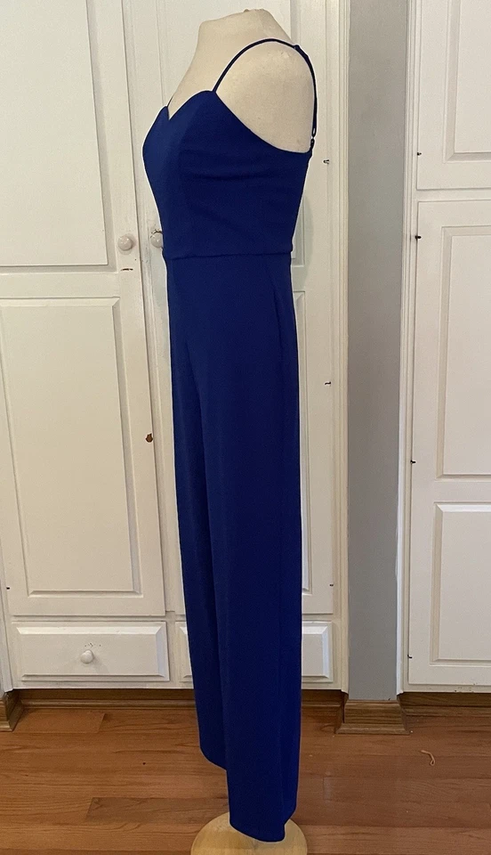 Mono mediano Crystal Sky para mujer azul real boda ducha fiesta ajustable Foto 2 de 4